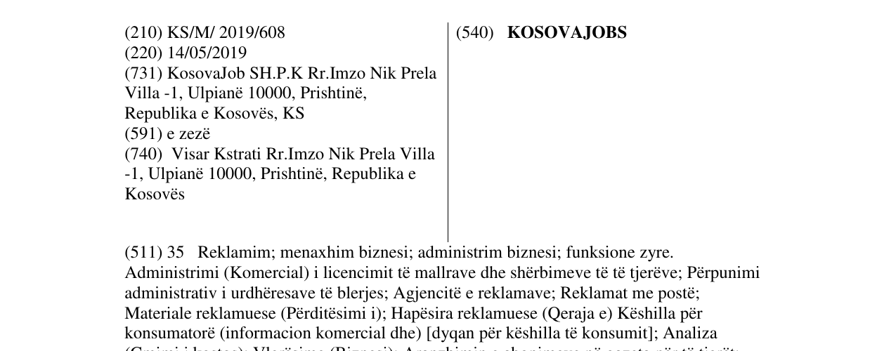 Zëri i markës KOSOVAJOBS në buletin