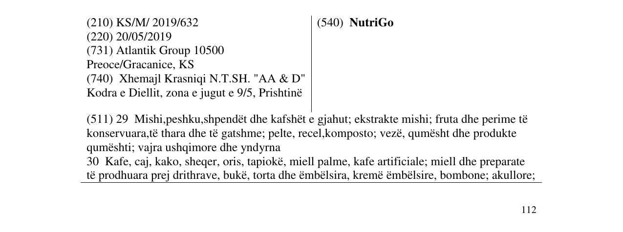 Zëri i markës NutriGo në buletin