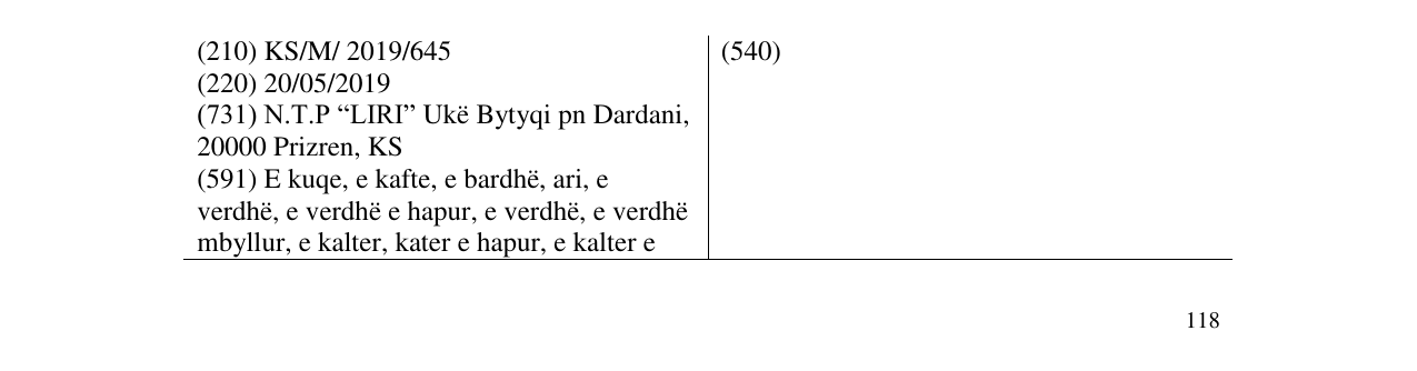 Zëri i markës Sempre në buletin