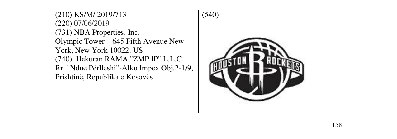Zëri i markës HOUSTON ROCKETS në buletin