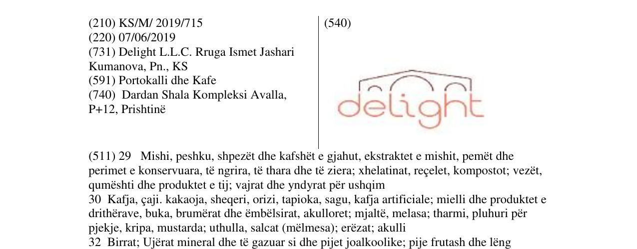 Zëri i markës delight në buletin