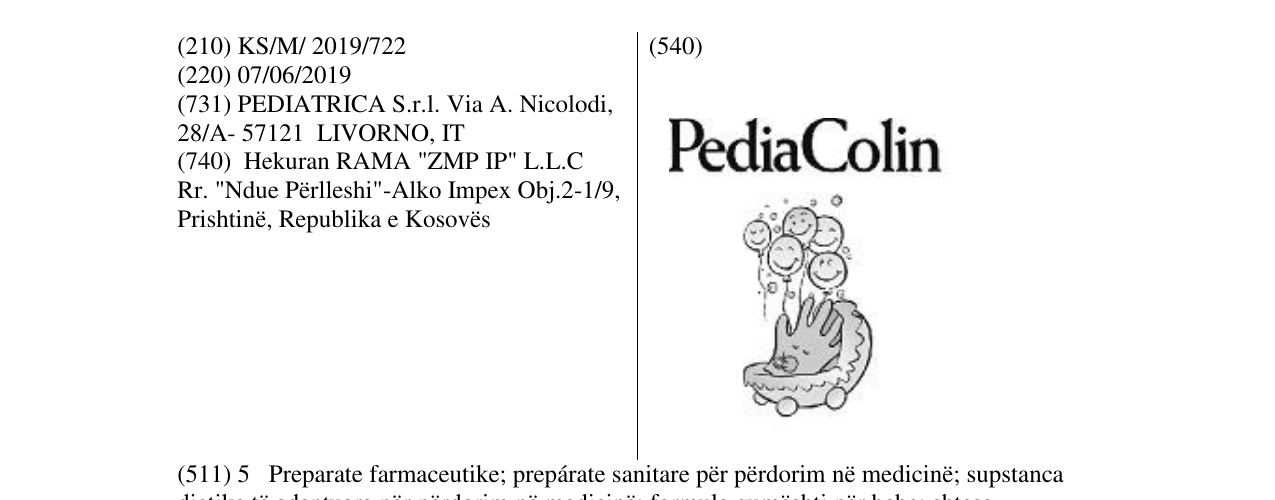 Zëri i markës PediaColin në buletin