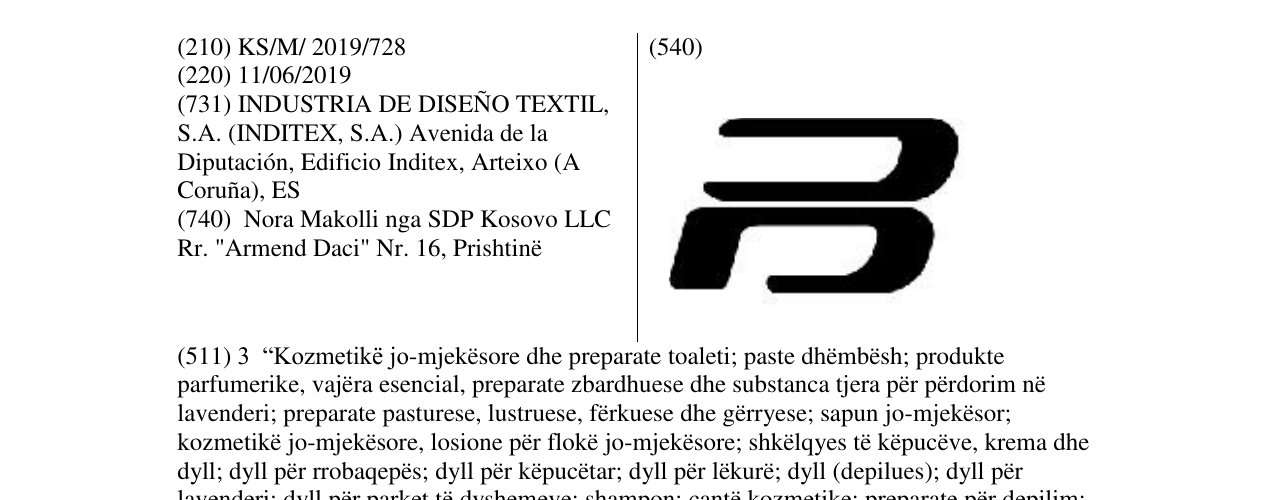 Zëri i markës Markë figurative në buletin