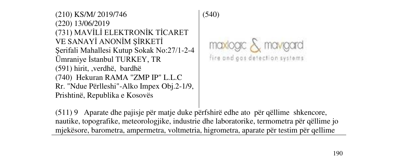 Zëri i markës maxlogic & mavigard në buletin