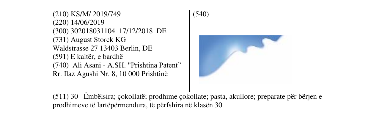 Zëri i markës Markë figurative në buletin