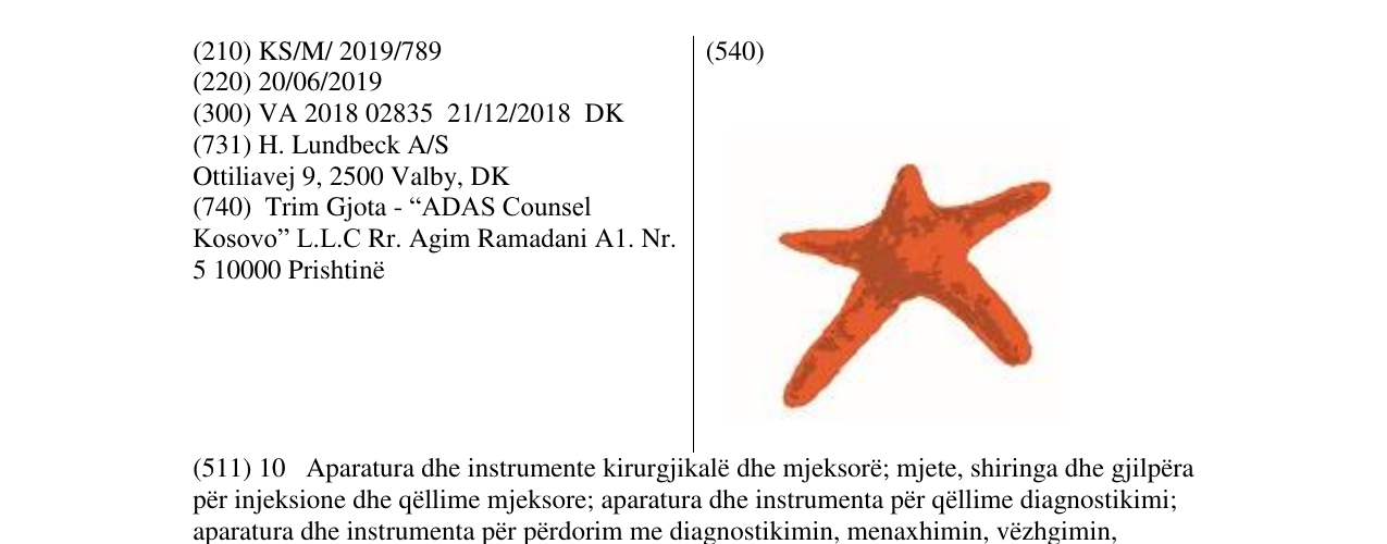 Zëri i markës Markë figurative në buletin