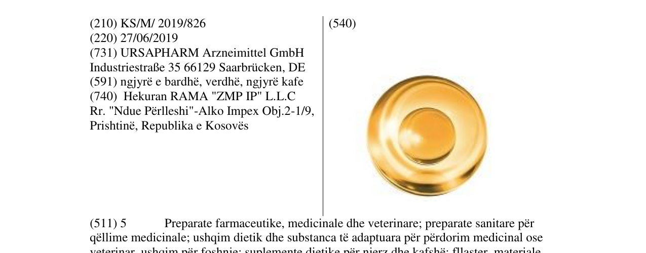 Zëri i markës Markë figurative në buletin