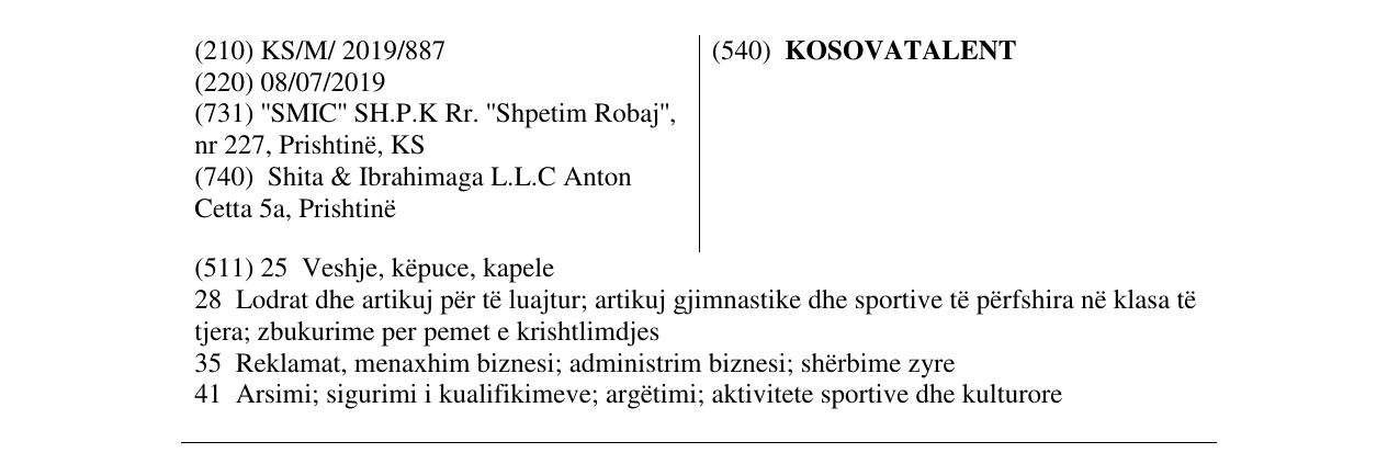 Zëri i markës KOSOVATALENT në buletin
