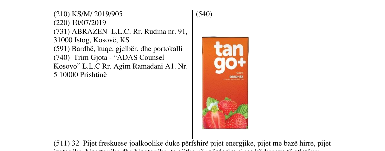 Zëri i markës tango+ Dredhëz në buletin