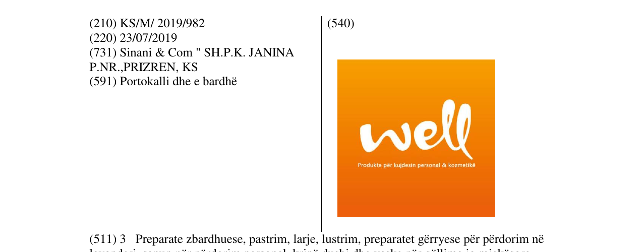 Zëri i markës well në buletin