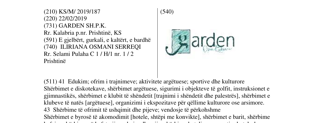 Zëri i markës garden open kitchen në buletin