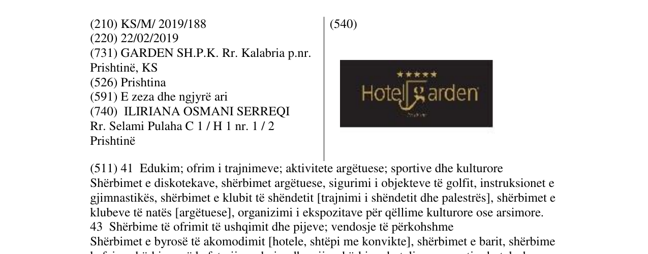 Zëri i markës Markë figurative në buletin