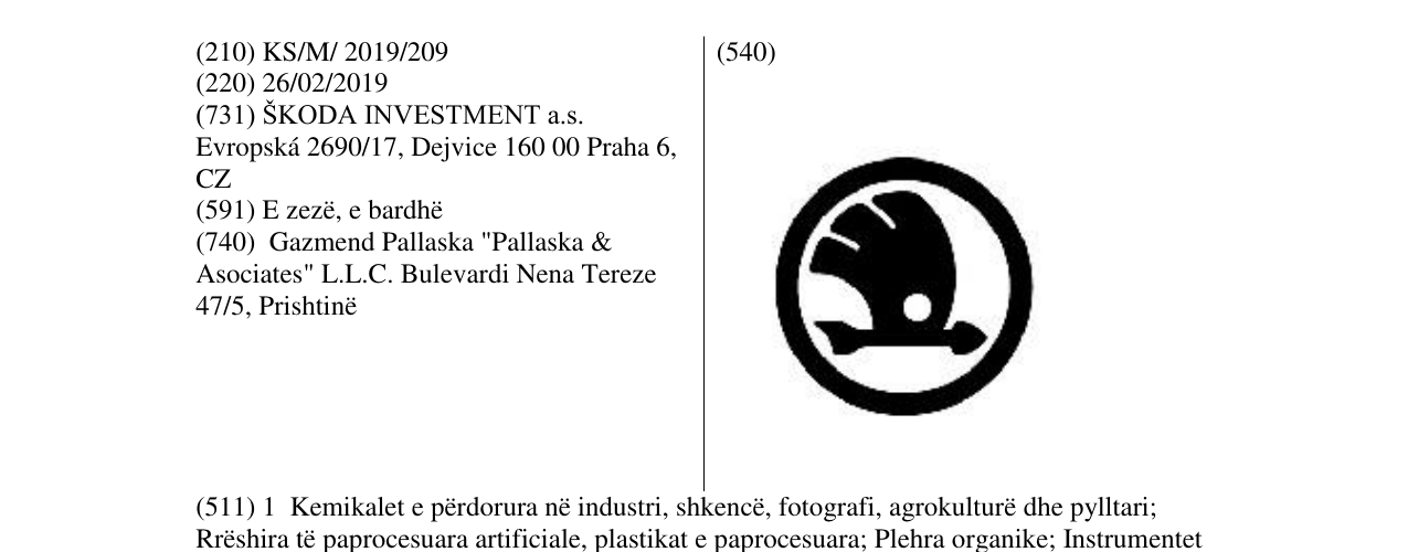 Zëri i markës Markë figurative në buletin