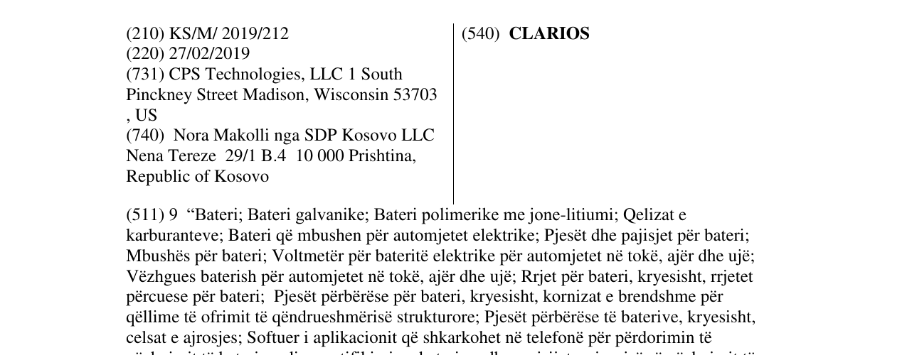Zëri i markës CLARIOS në buletin