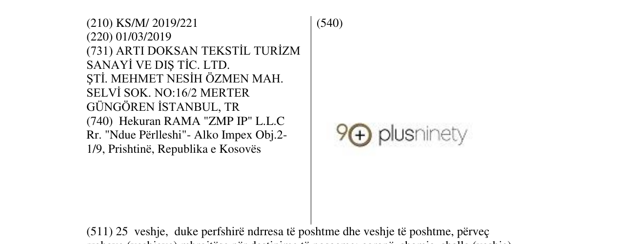 Zëri i markës plusninety në buletin