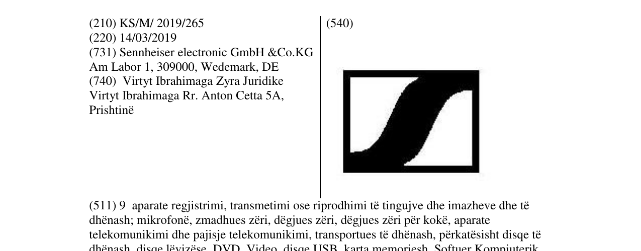 Zëri i markës Markë figurative në buletin