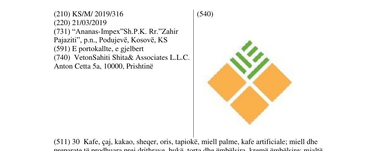 Zëri i markës Markë figurative në buletin