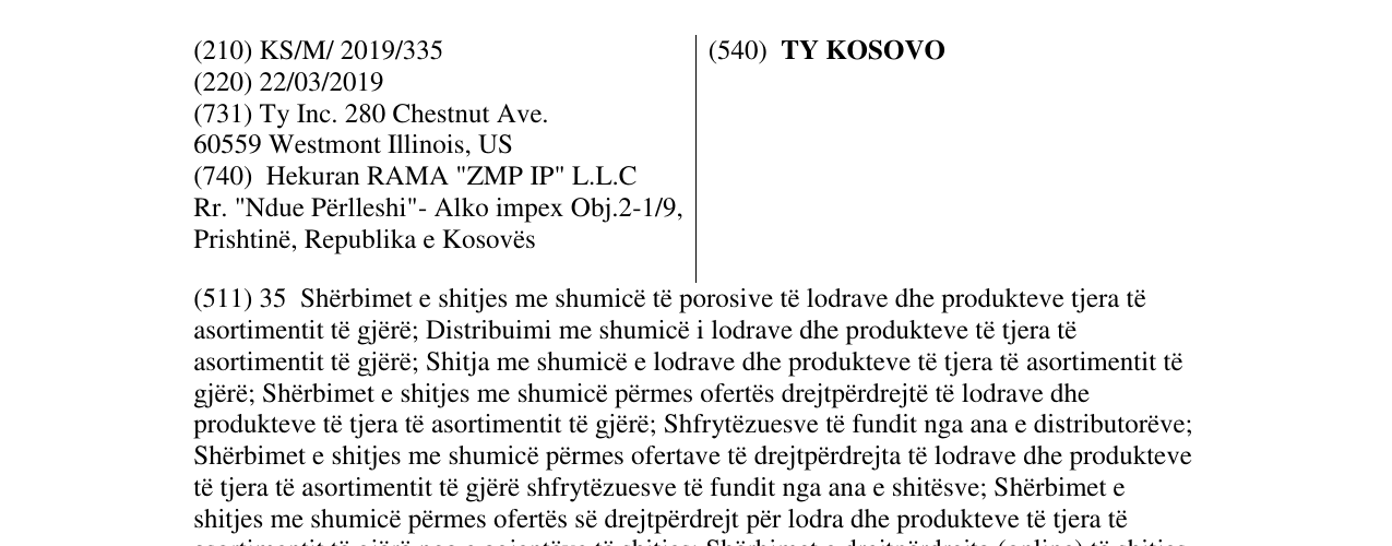 Zëri i markës TY KOSOVO në buletin