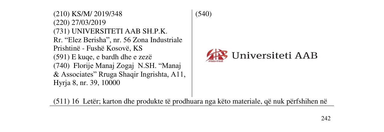 Zëri i markës Universiteti AAB në buletin