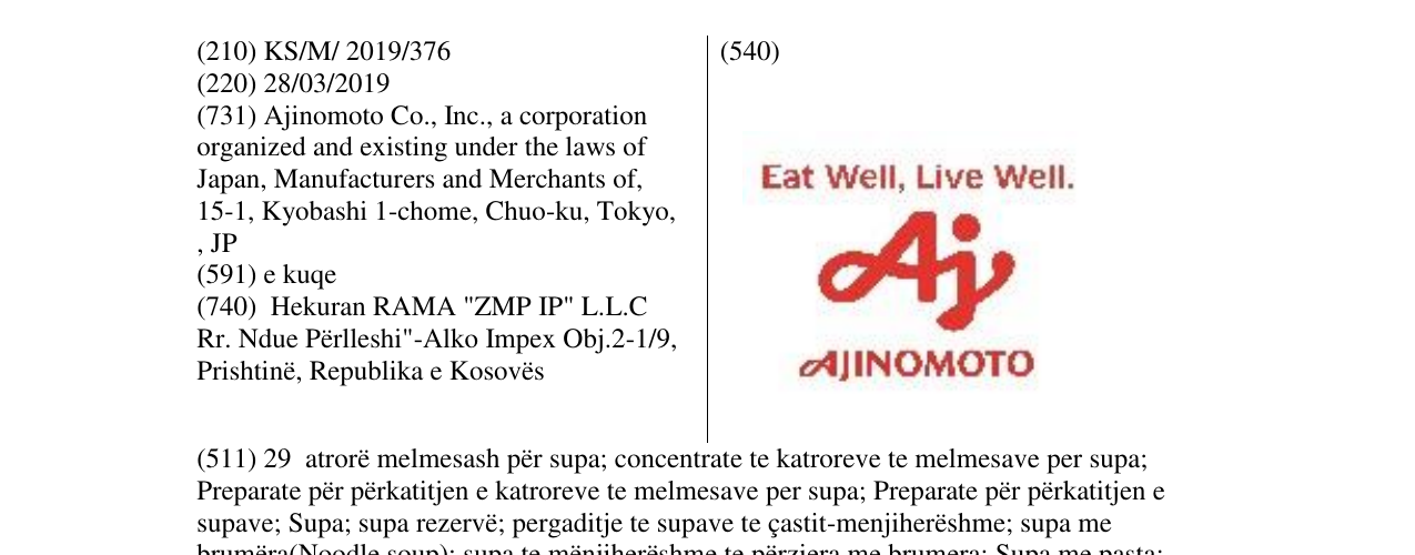 Zëri i markës Eat Well, Live Well Aj AJINOMOTO në buletin