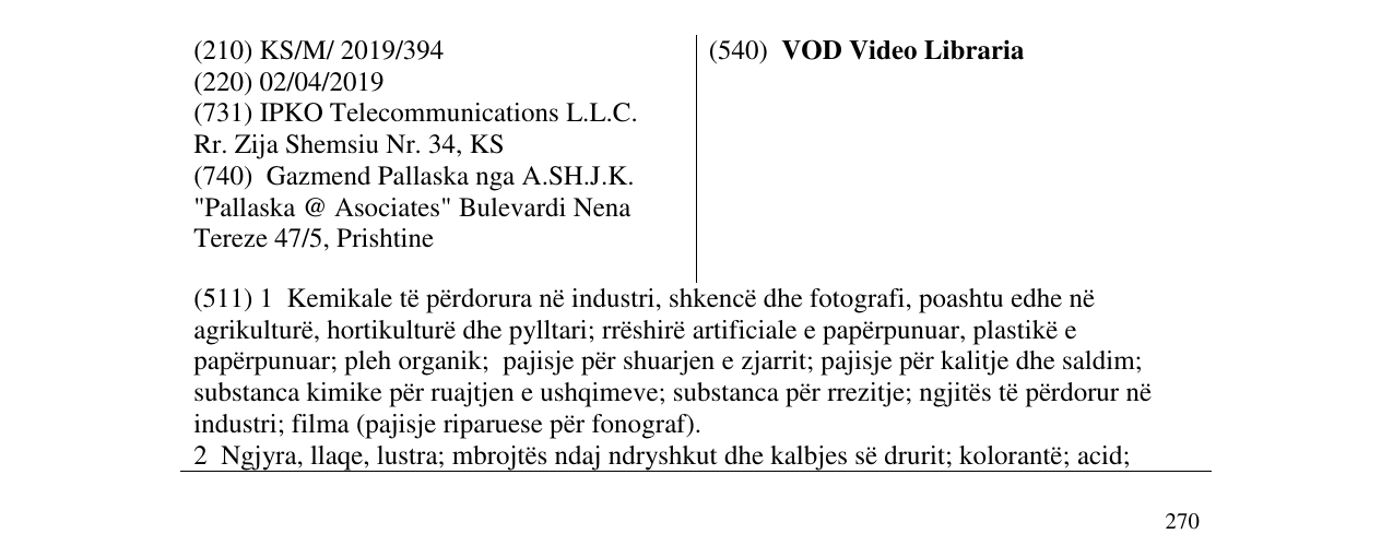 Zëri i markës VOD Video Libraria në buletin