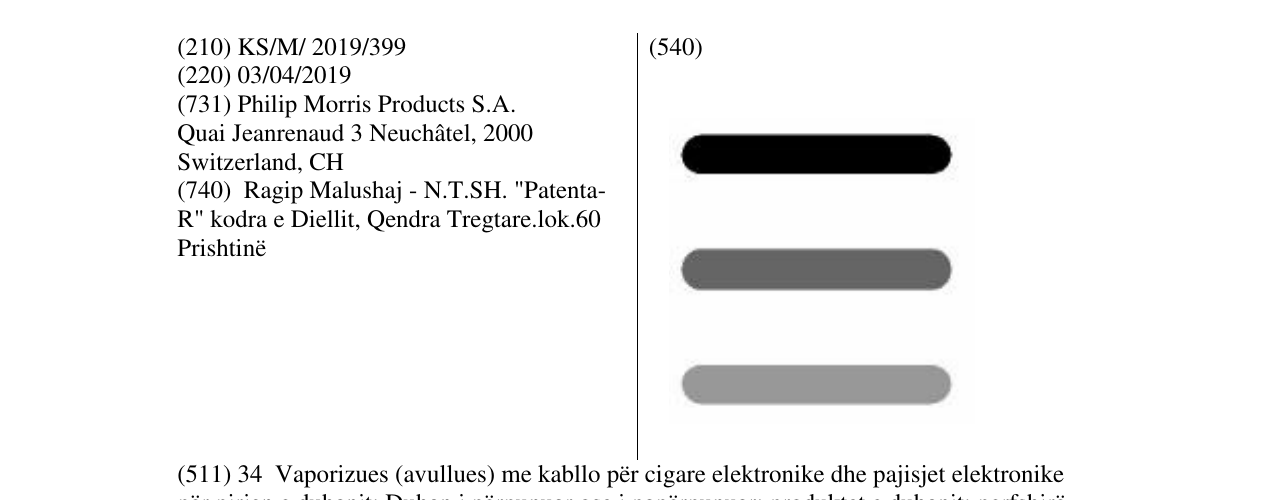 Zëri i markës Markë figurative në buletin