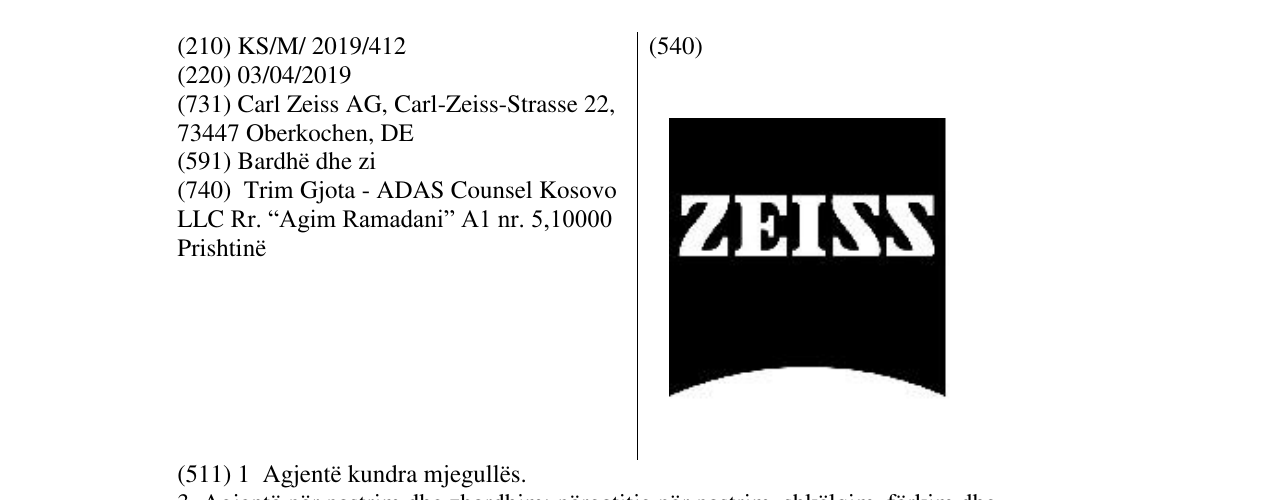Zëri i markës ZEISS në buletin