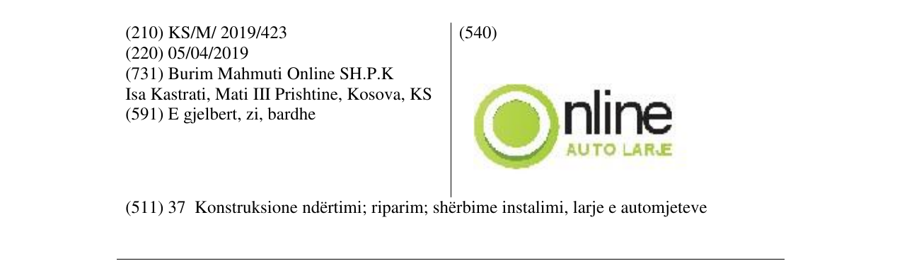 Zëri i markës online AUTO LARJE në buletin