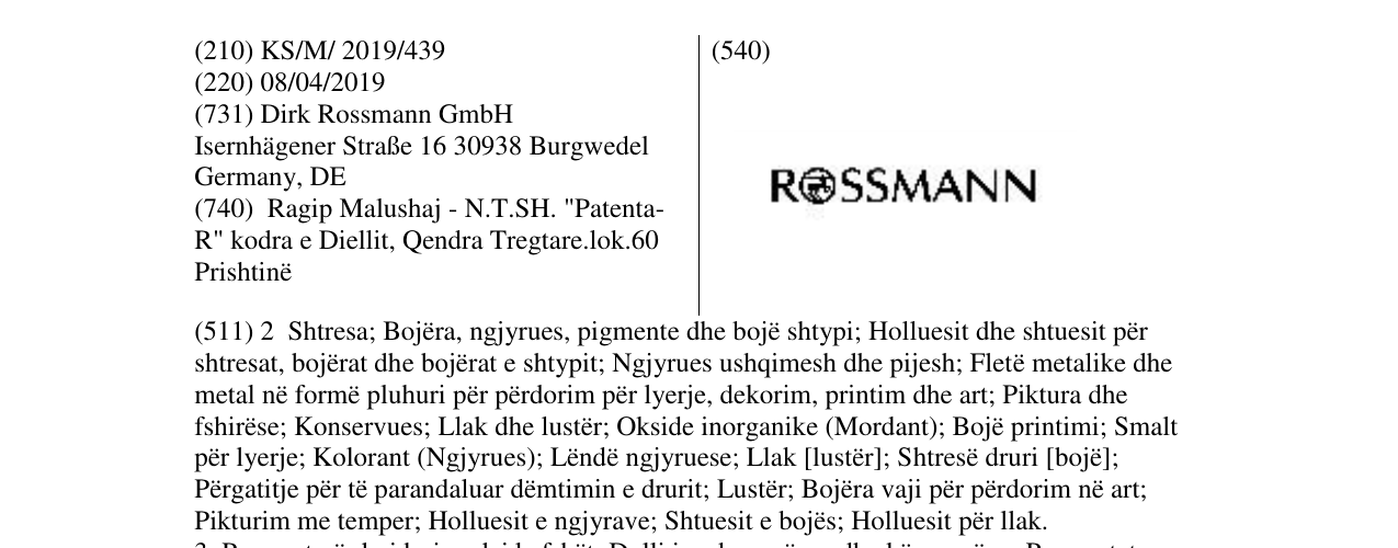 Zëri i markës ROSSMANN në buletin