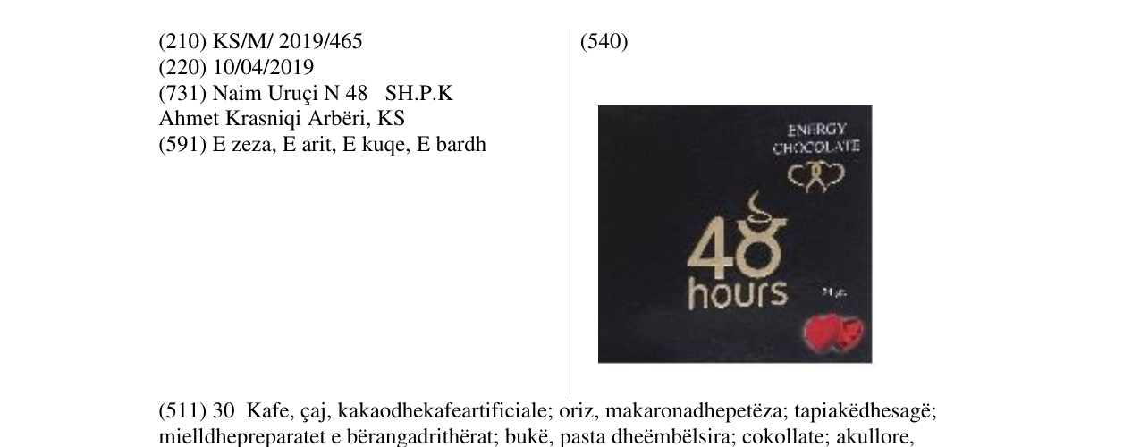 Zëri i markës 48 hours në buletin