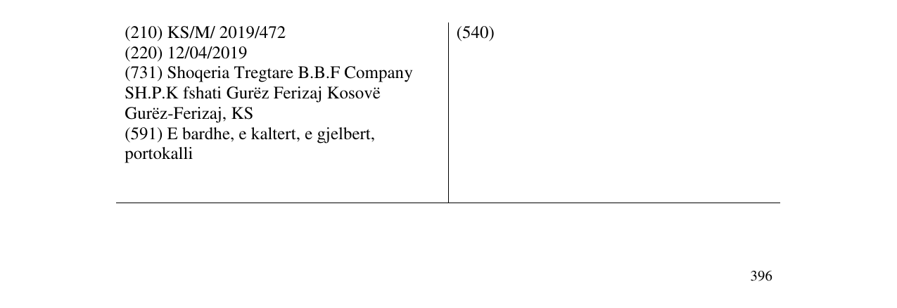 Zëri i markës Markë figurative në buletin