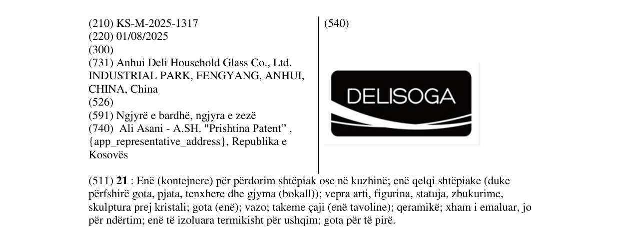 Zëri i markës DELISOGA në buletin