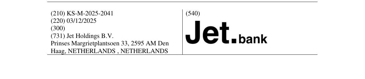 Zëri i markës Jet.bank në buletin