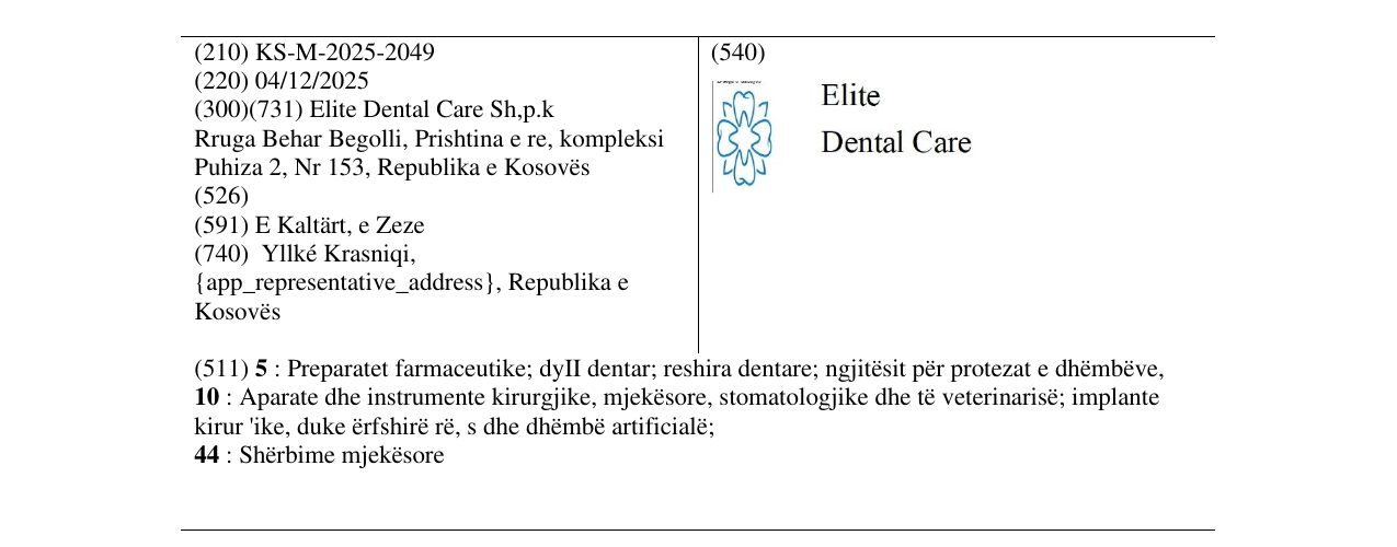 Zëri i markës Elite Dental Care në buletin