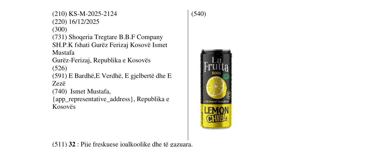 Zëri i markës Markë figurative në buletin