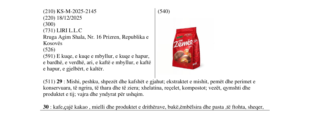 Zëri i markës me Zemer në buletin