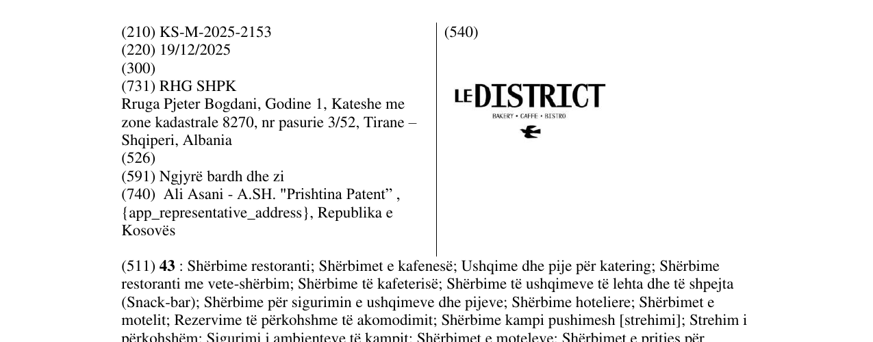 Zëri i markës LEDISTRICT në buletin