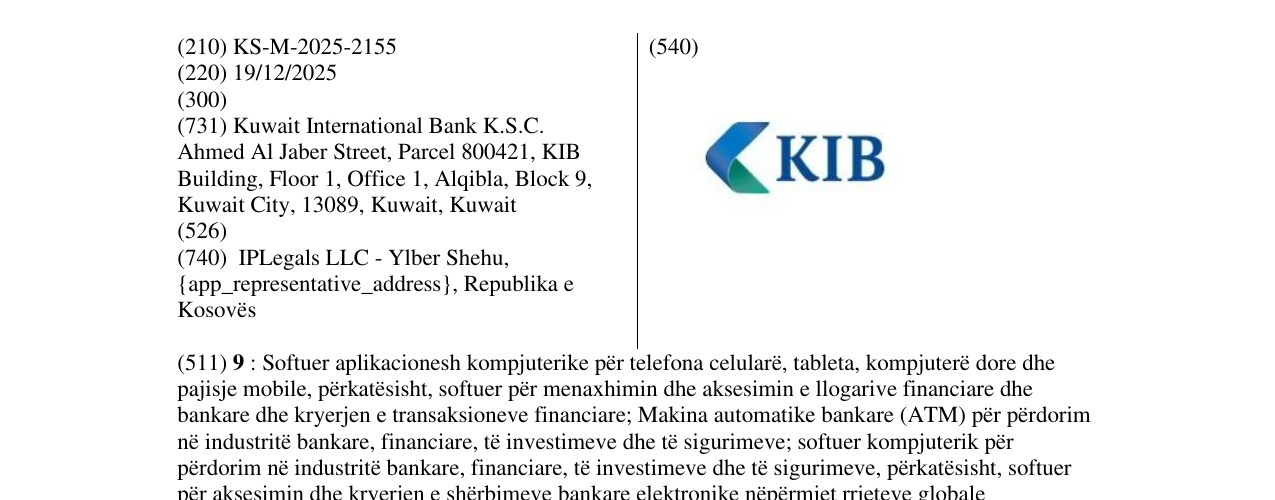 Zëri i markës KIB në buletin