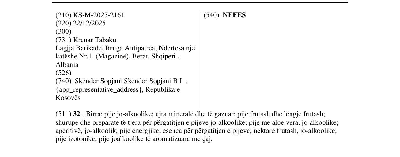Zëri i markës NEFES në buletin