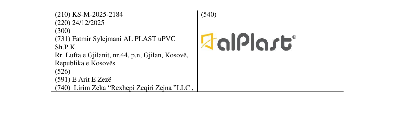 Zëri i markës alplast në buletin