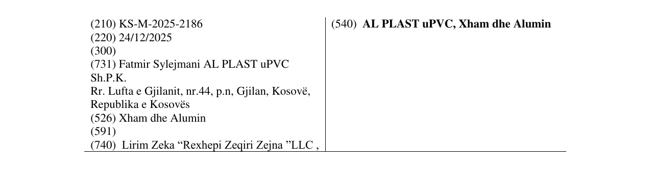 Zëri i markës AL PLAST uPVC, Xham dhe Alumin në buletin