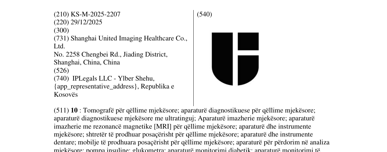 Zëri i markës U në buletin