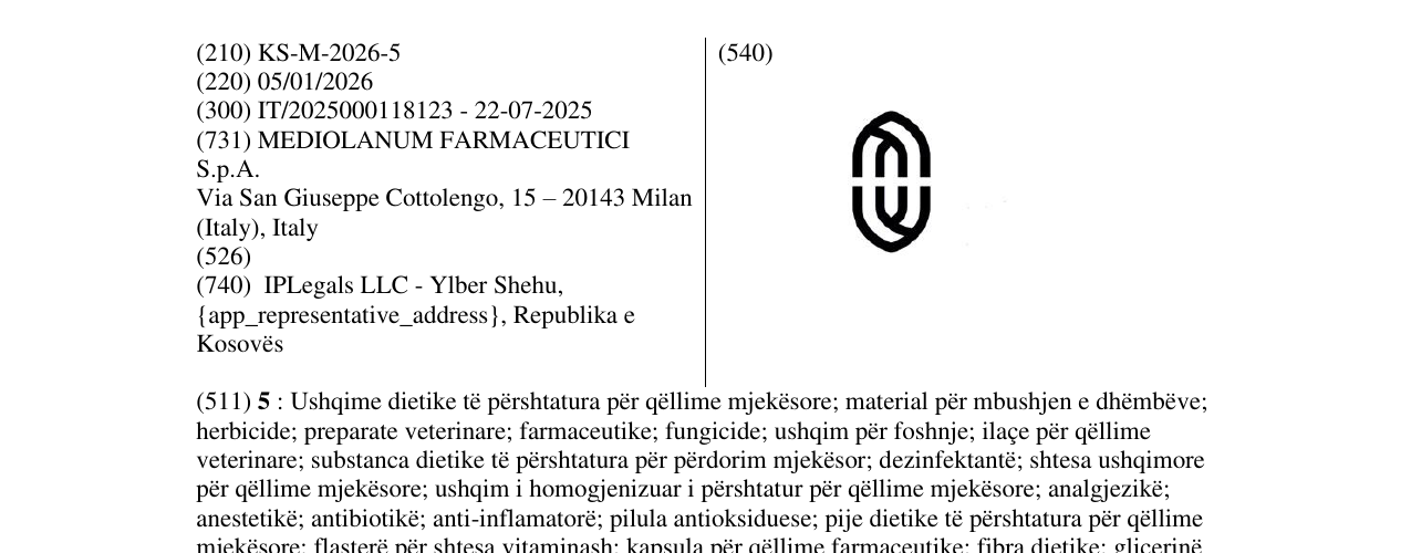 Zëri i markës MEDIOLANUM në buletin