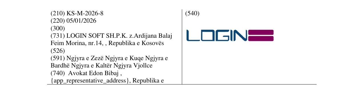 Zëri i markës LOGIN në buletin