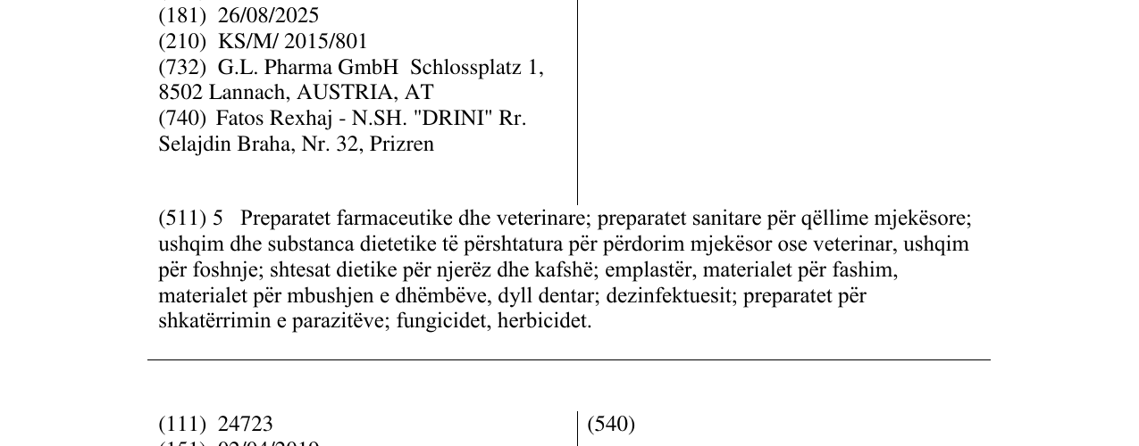 Zëri i markës MULTIVIT-B në buletin