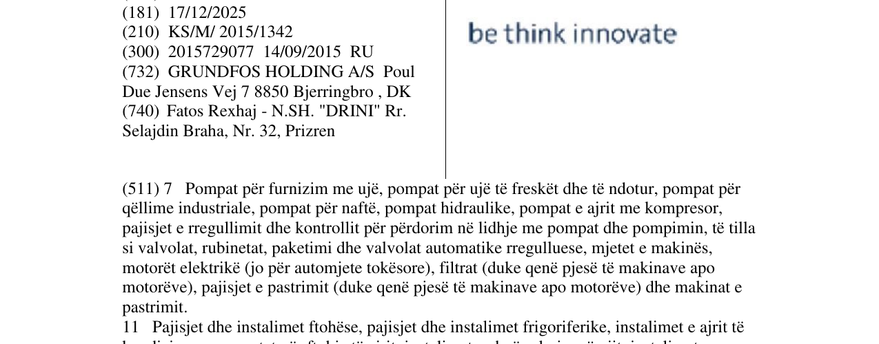 Zëri i markës be think innovate në buletin