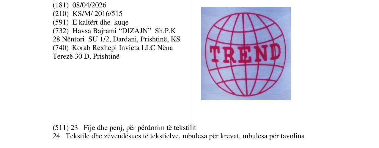 Zëri i markës TREND në buletin