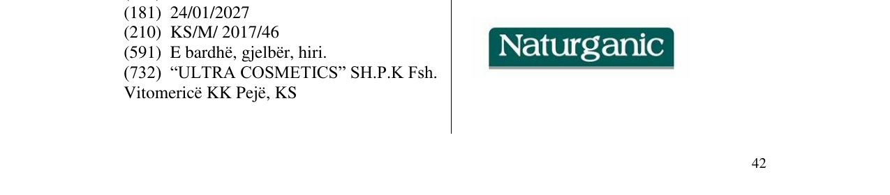 Zëri i markës Naturganic në buletin