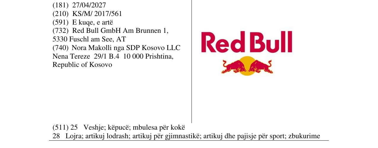 Zëri i markës Red Bull në buletin