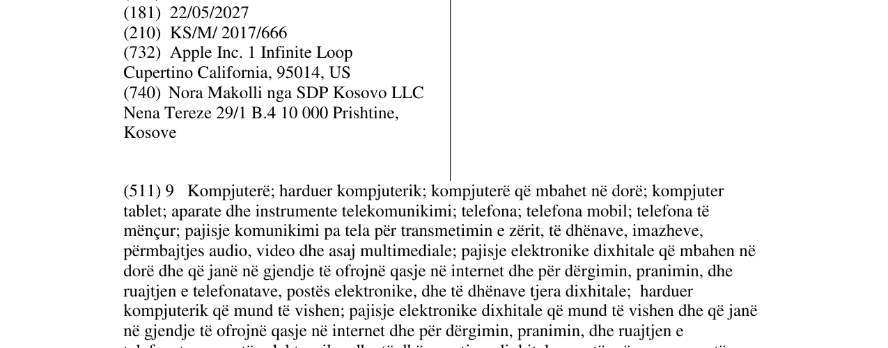 Zëri i markës APPLE PENCIL në buletin